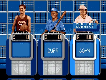 Jeopardy! - Sports Edition (USA) screen shot game playing